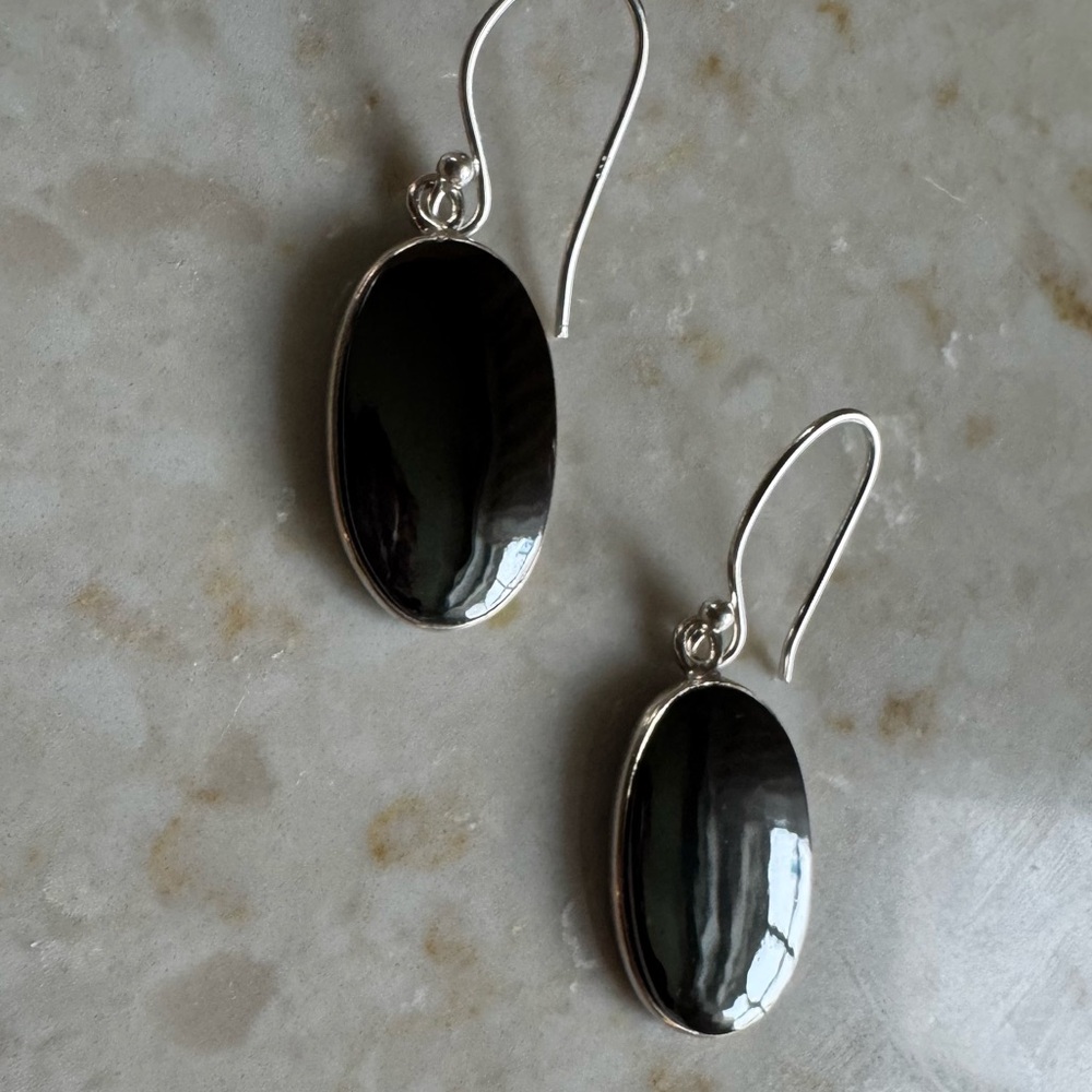NWOT Sundance Thunderstorm Earrings, Gunmetal, Sterling Silver - Picture 4 of 7